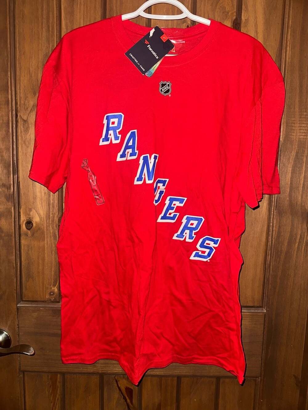 Fanatics New York Rangers Panarin #10 Red Name & Number T-Shirt